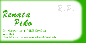 renata piko business card